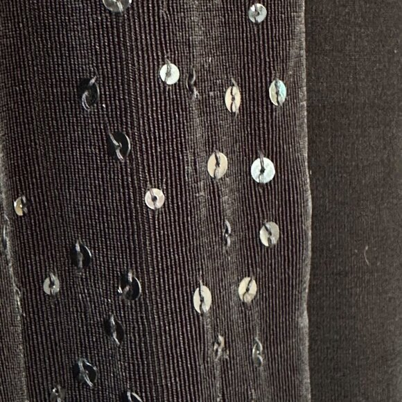 Chicos Travelers Womens Jacket Cardigan Medium Black Sequins Sparkly Size Large - Picture 4 of 7